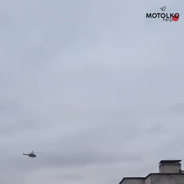 08:35. A group of Russian helicopters (at least 8) took off from the airfield in Machulishchy to Ostrau (Veret) air base (Pskov region). There were Mi-8 and Mi-24 among the helicopters