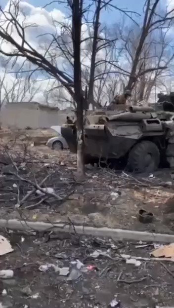 Destroyed Russian equipment in Mariupol