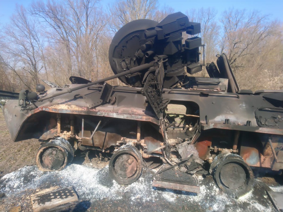 Photos: destroyed Russian equipment near Ichnya town in Chernihiv region
