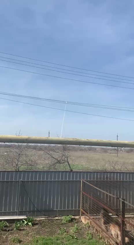 Missile launches from Shakhtarsk at about 10:20 this morning