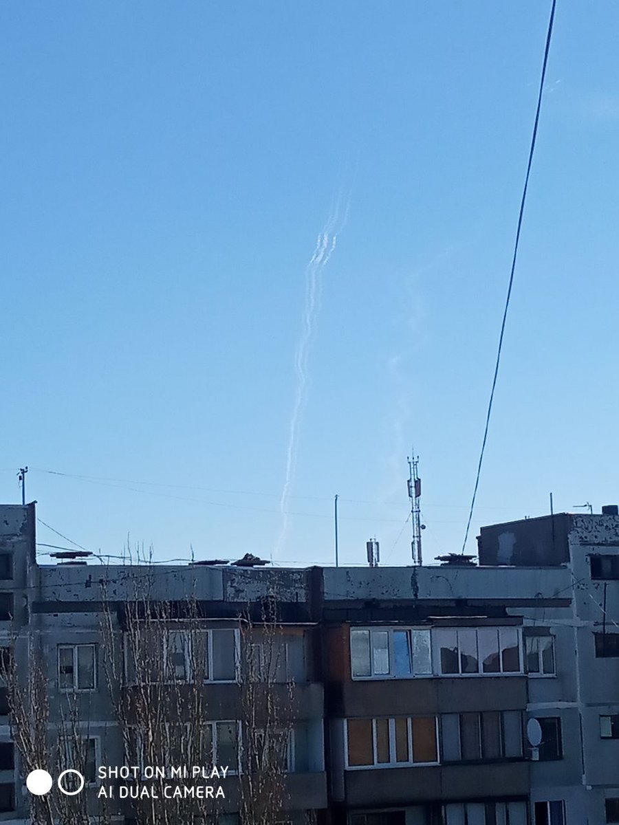 Missile launches from Makiivka, near Donetsk
