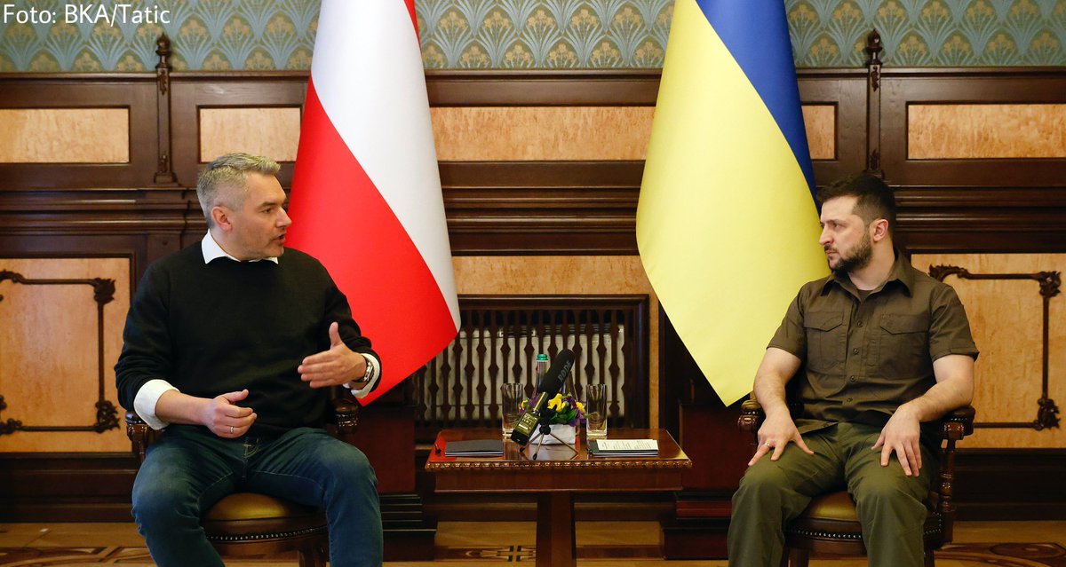 Chancellor of Austria Karl Nehammer met with President Zelensky in Kyiv