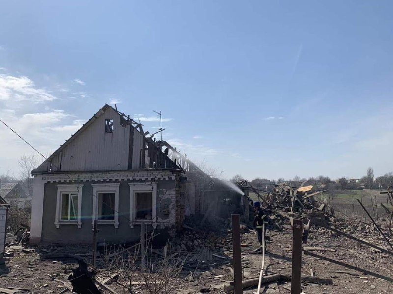 30 houses damaged in Mykhailivka village of Pokrovsk district as result of artillery shelling today