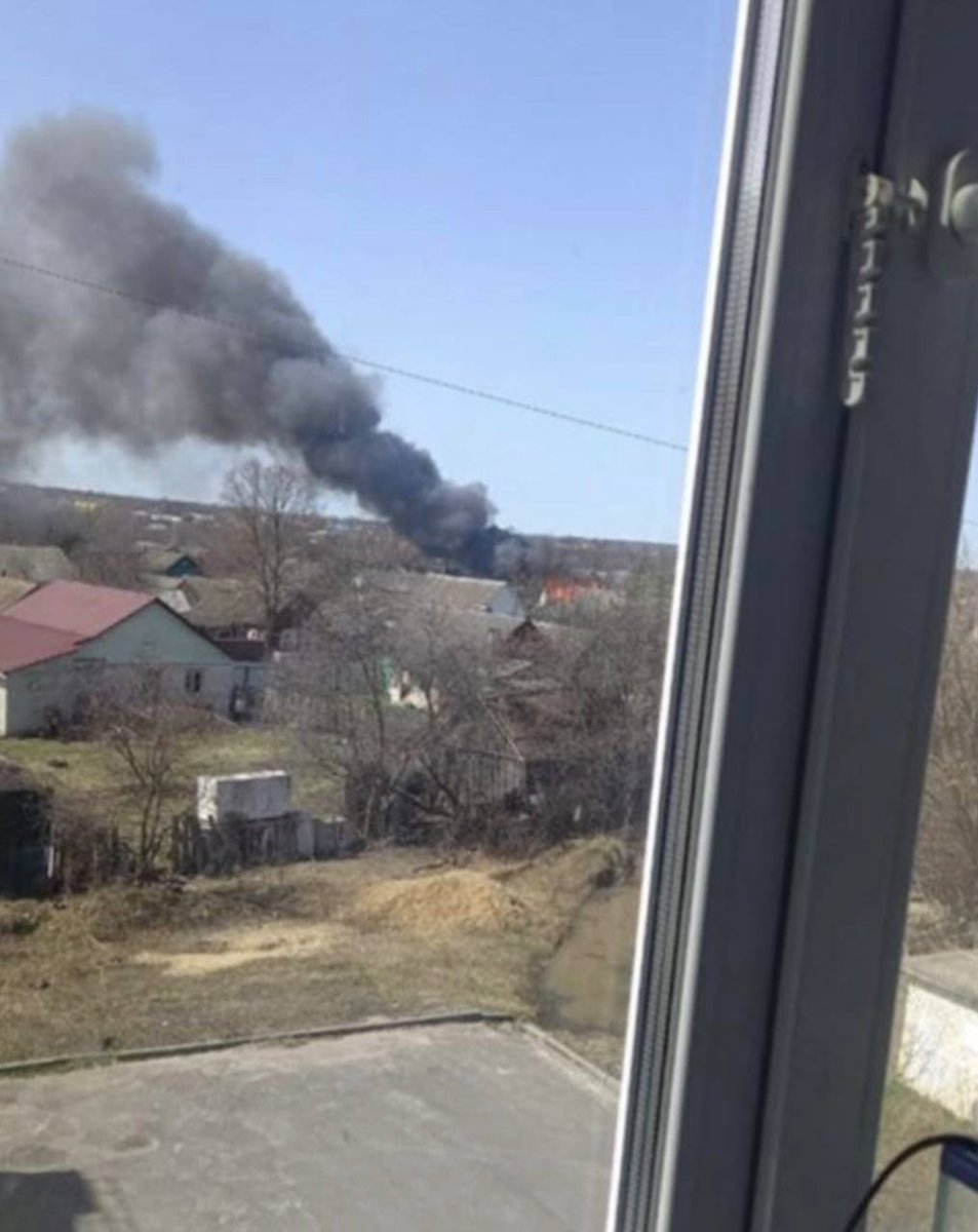 Fire in Klimovo, Bryansk region