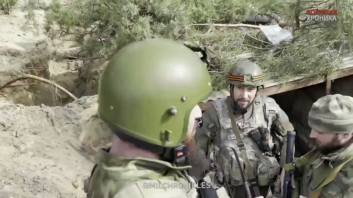 Russian army checkpoint in Mezhova