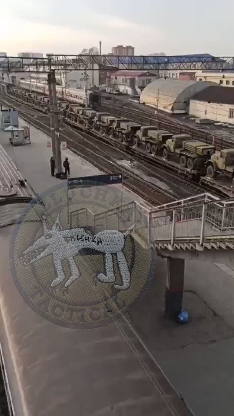 Russia moving large amounts of 9K55 Grad-1 MLRS in the railway of Tyumen. Most likely to be sent to Ukraine