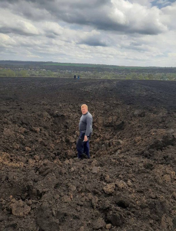 Shell landed near Otradnoe village in Belgorod region of Russia
