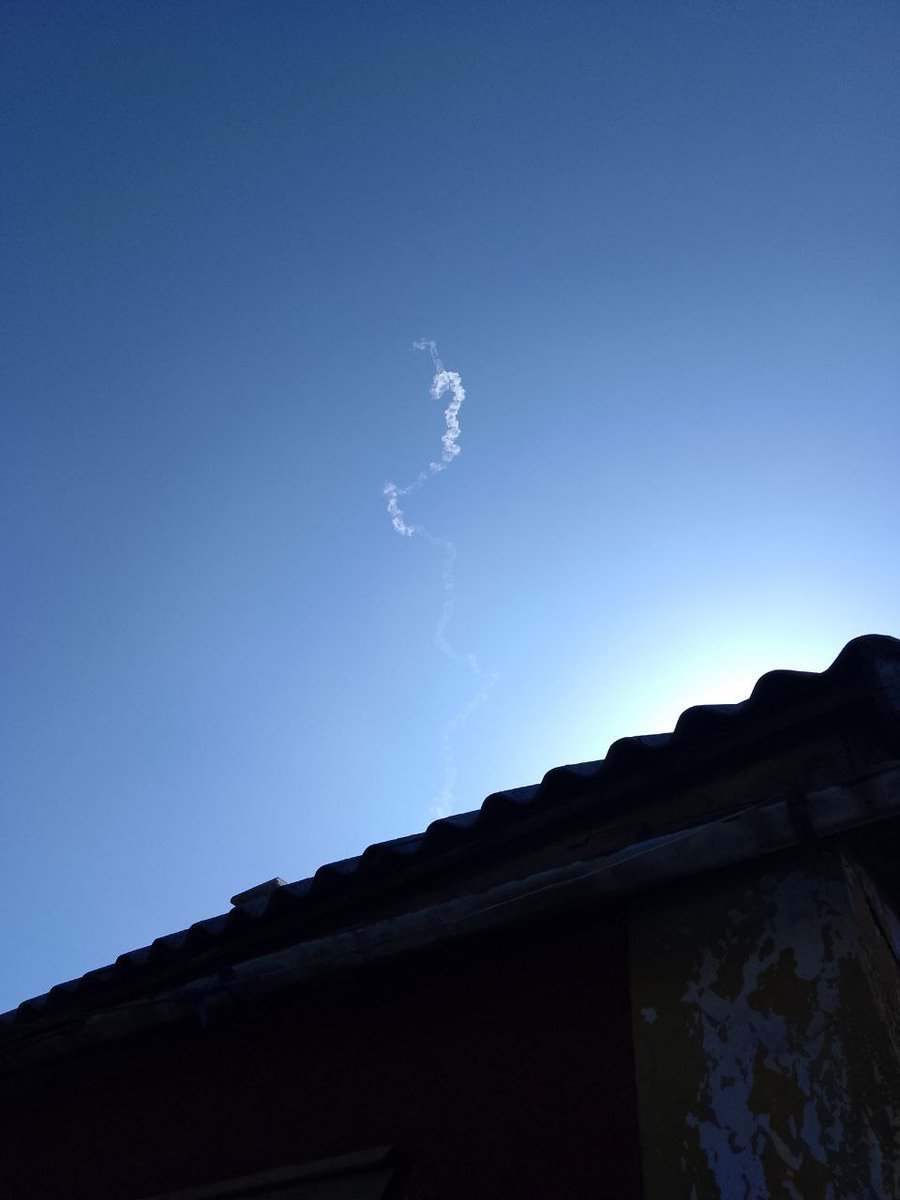 Missile launch over Khartsyzk