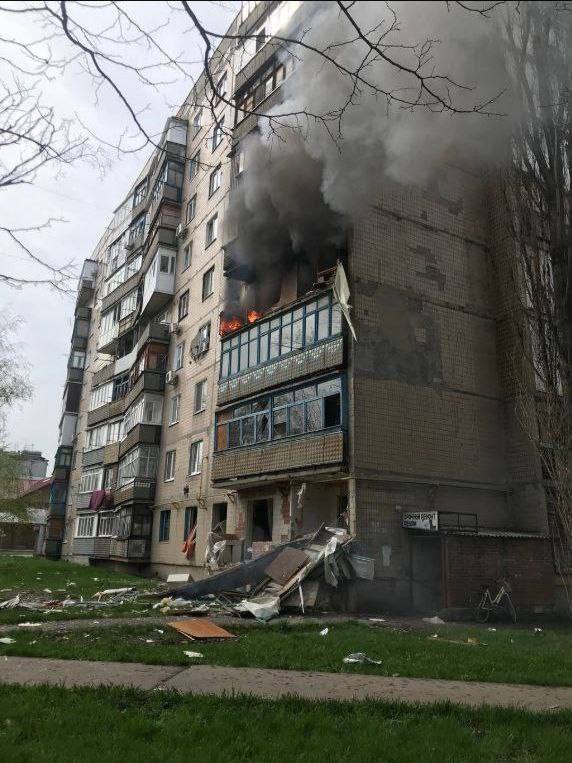 Damage in Avdiyivka as result of shelling