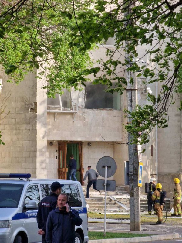 Explosions reported in Tiraspol, Transnistria near the building of State Security committee MGB