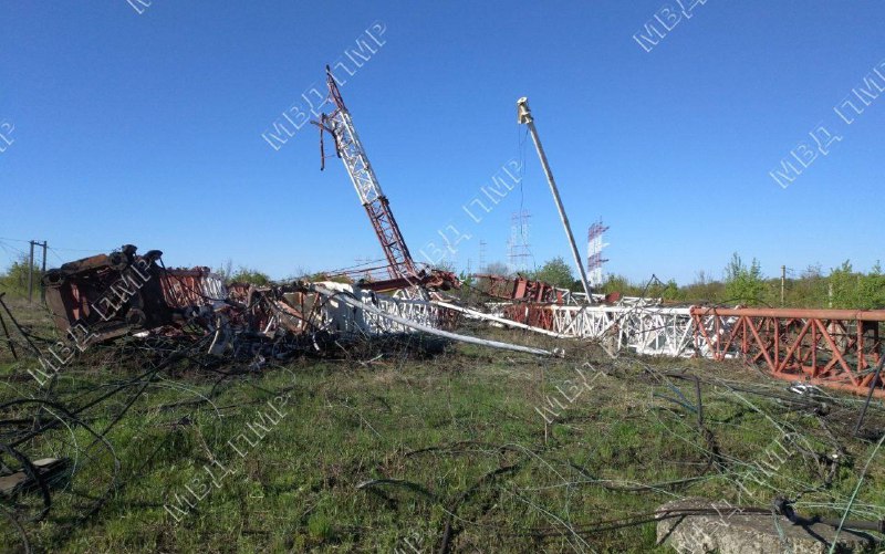 2 radio transmitters destroyed as result of explosions near Mayak village in Transnistria