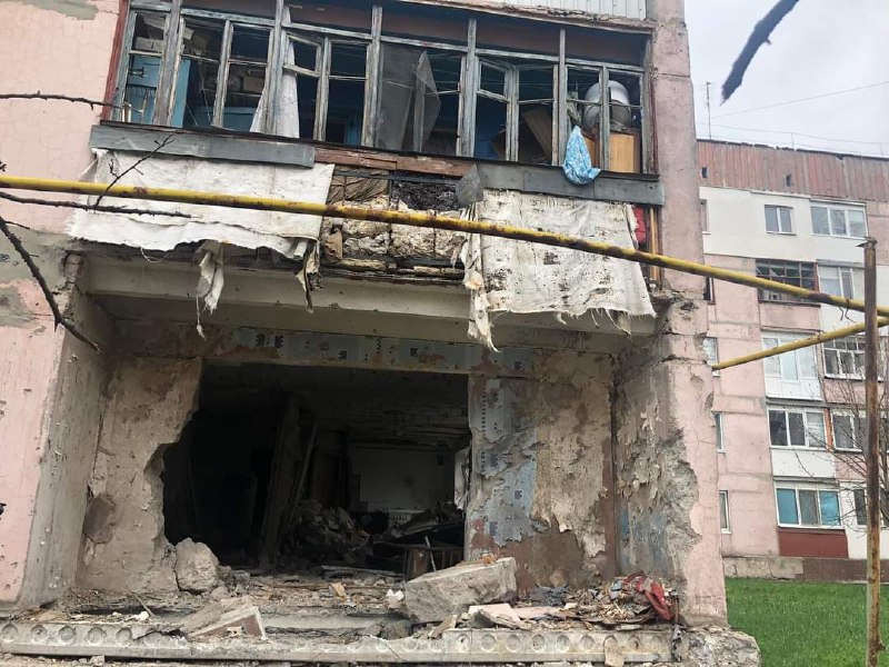 Damage in Huliaipole as result of Russian army shelling
