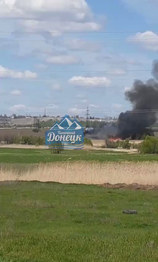 Truck with ammunition exploded in Donetsk