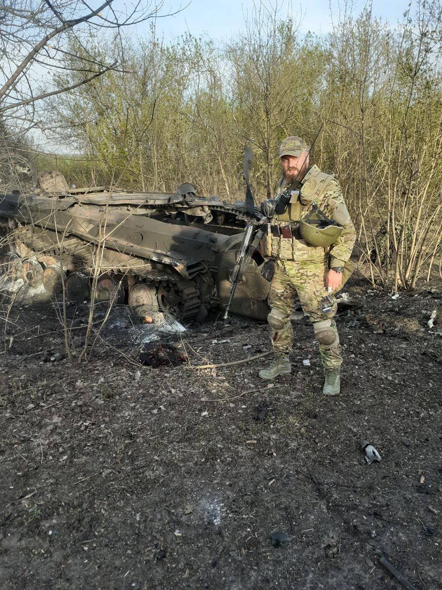 Hulyaipole, Zaporizhzhia region. A Russian BMP-2 was turned to scrap during Ukrainian counterattack yesterday.