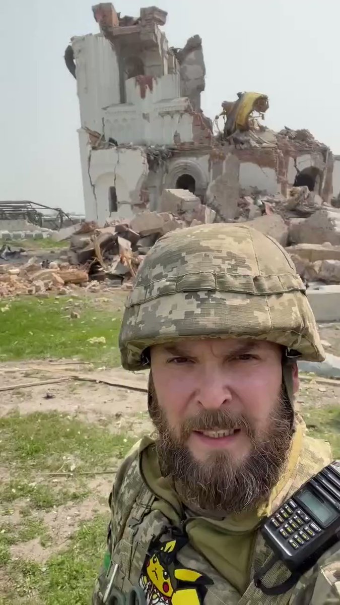 Russia has destroyed a church in Sviatohirsk Cave Monastery in Donetsk Oblast