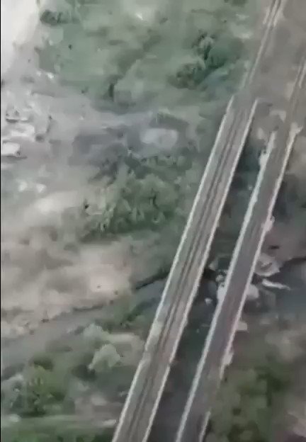 Ukrainian forces reportedly destroyed the railway bridge between Severodonetsk and Rubizhne