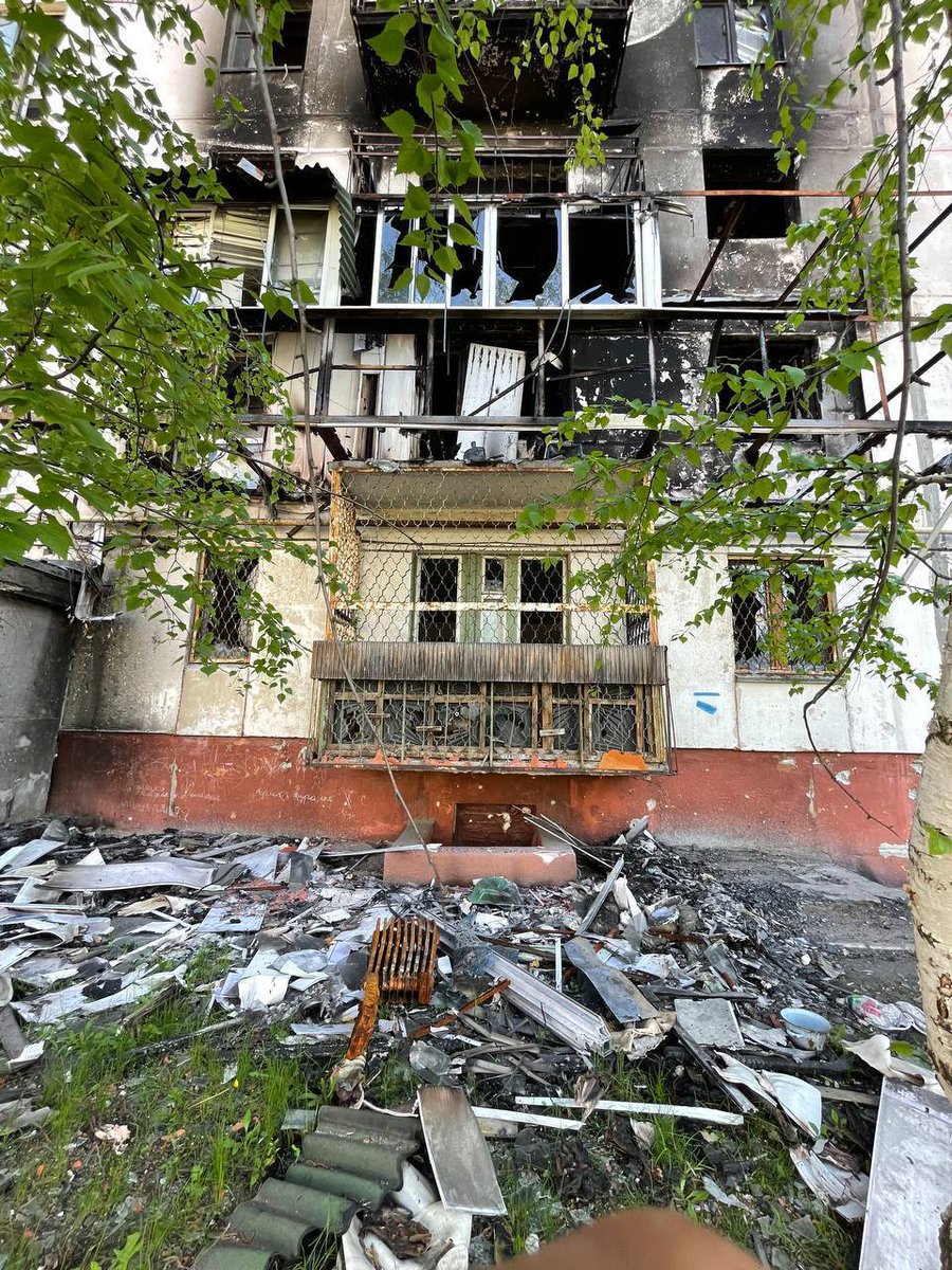 2 killed as Russian artillery shelled residential apartments in Severodonetsk today
