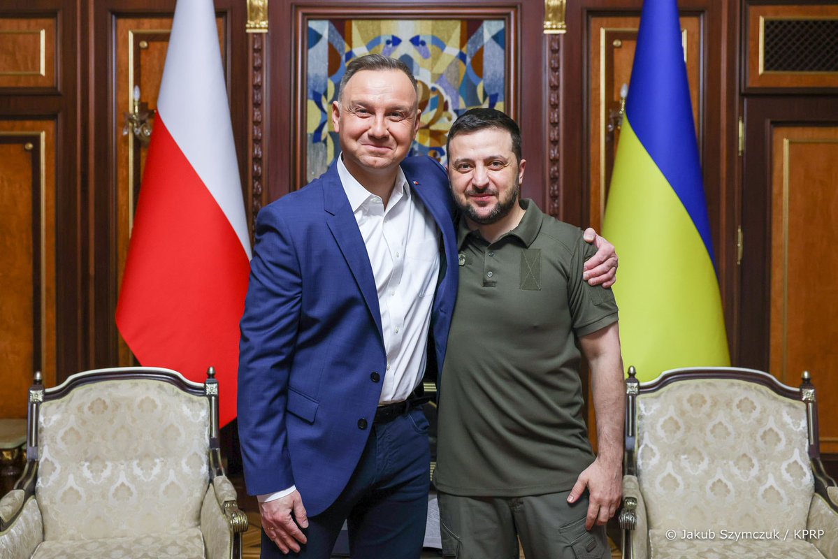President @AndrzejDuda met President @ZelenskyyUa in Kyiv