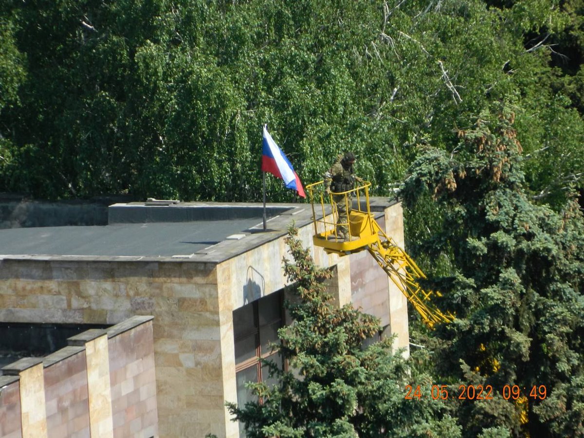 Russian forces in Svitlodarsk of Donetsk region