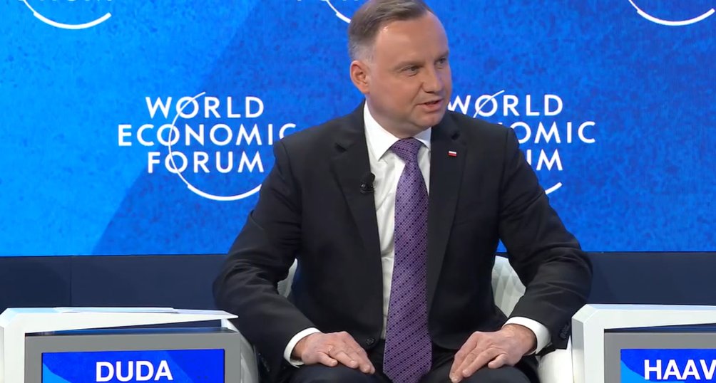 Poland's president @andrzejduda at wef2022 Davos: Ukrainians won't accept any peace conditions consisting in taking the territory by Russia. This war should end when Russia gives up the territory taken from Ukraine
