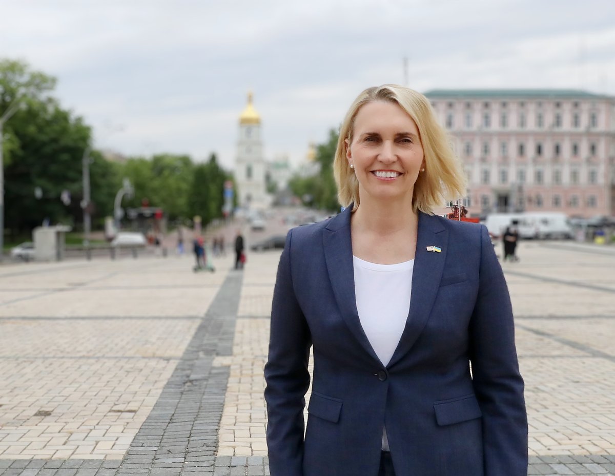 Ambassador Bridget A. Brink: Honored to join our fantastic team at @USEmbKyiv as we stand with Ukraine