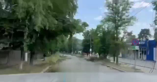 Video from Sviatohirsk from Russian accounts