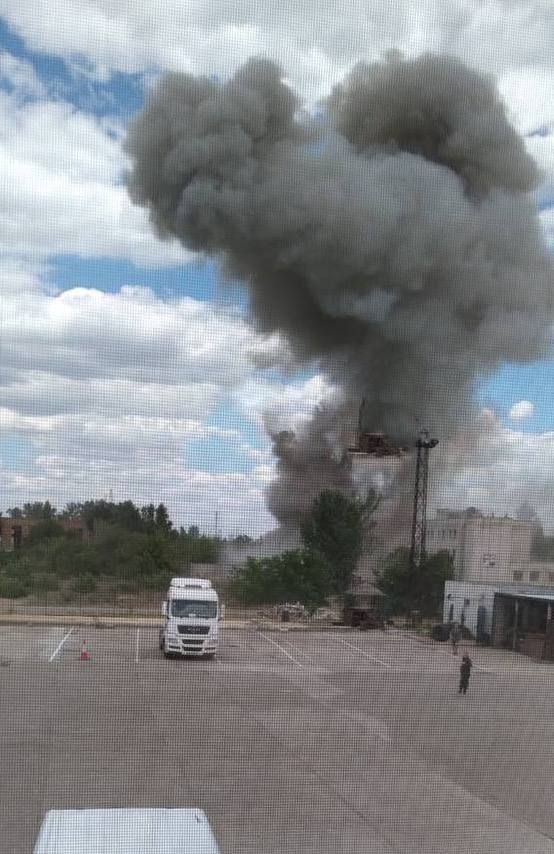 Missile strike at Russian base in Nova Kakhovka