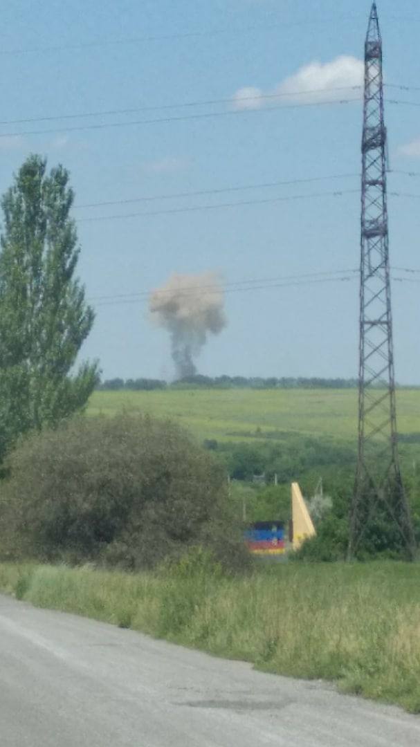 Explosion reported near Yenakiieve