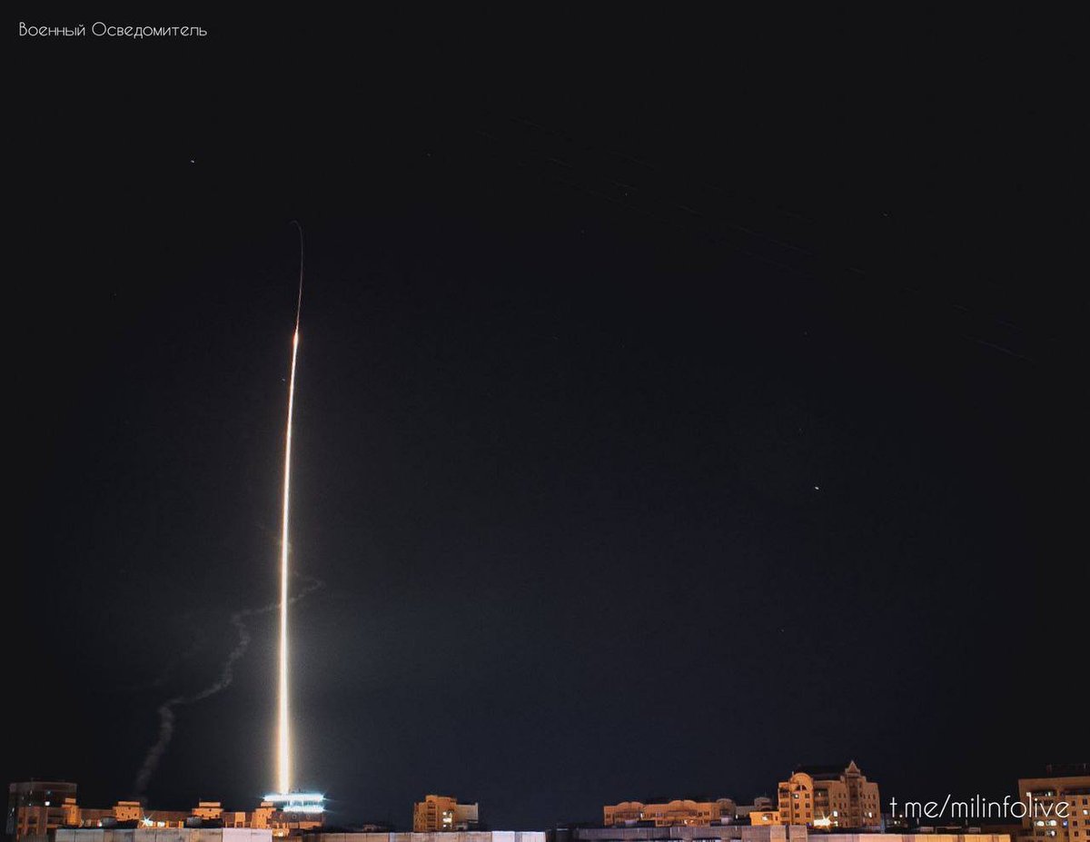 Photo reportedly of an Iskander-M launch from Belgorod towards Kharkiv