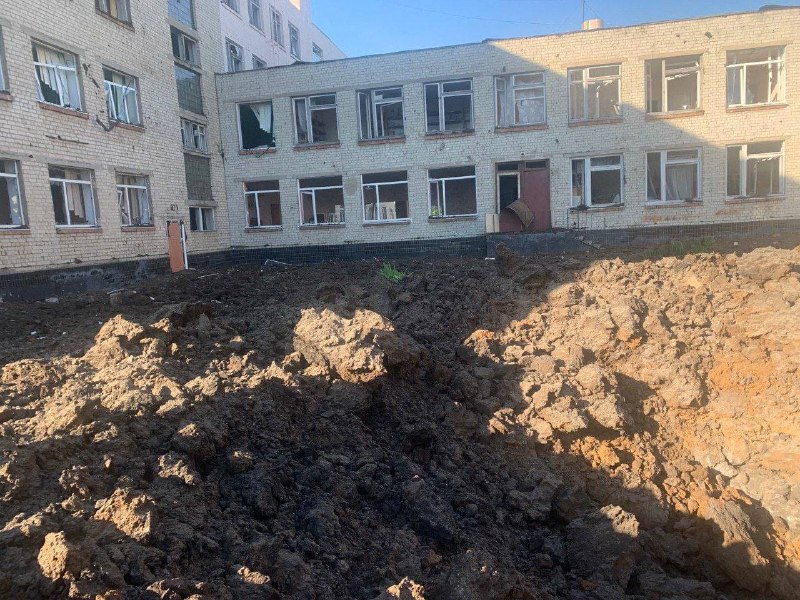 Russian missile hit a school in Kharkiv overnight