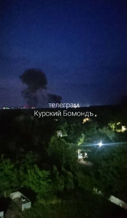 Explosion reported at airbase in Kursk