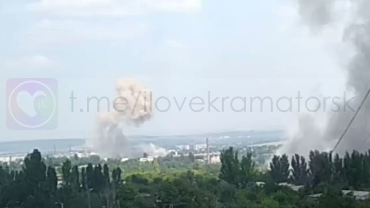 Russian missile strike in Kramatorsk