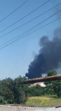 Fire at Hryhorivka/Hvardeiyka in Donetsk
