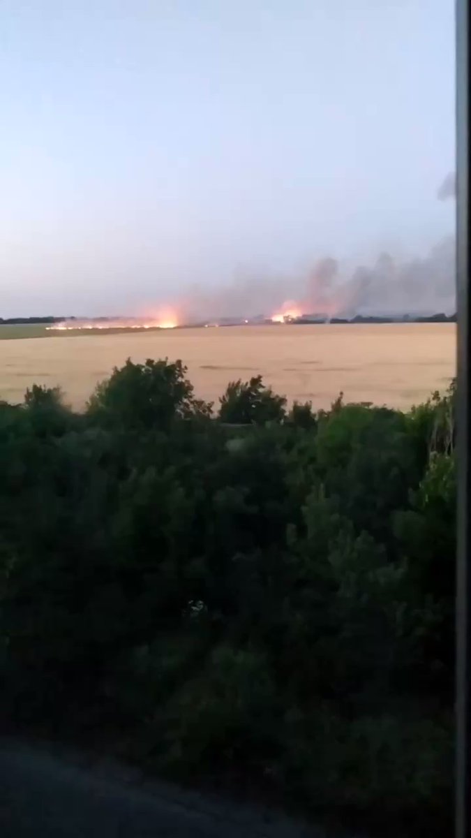 Ammunition exploding at arsenal in Shakhtatsk after alleged missile hit overnight