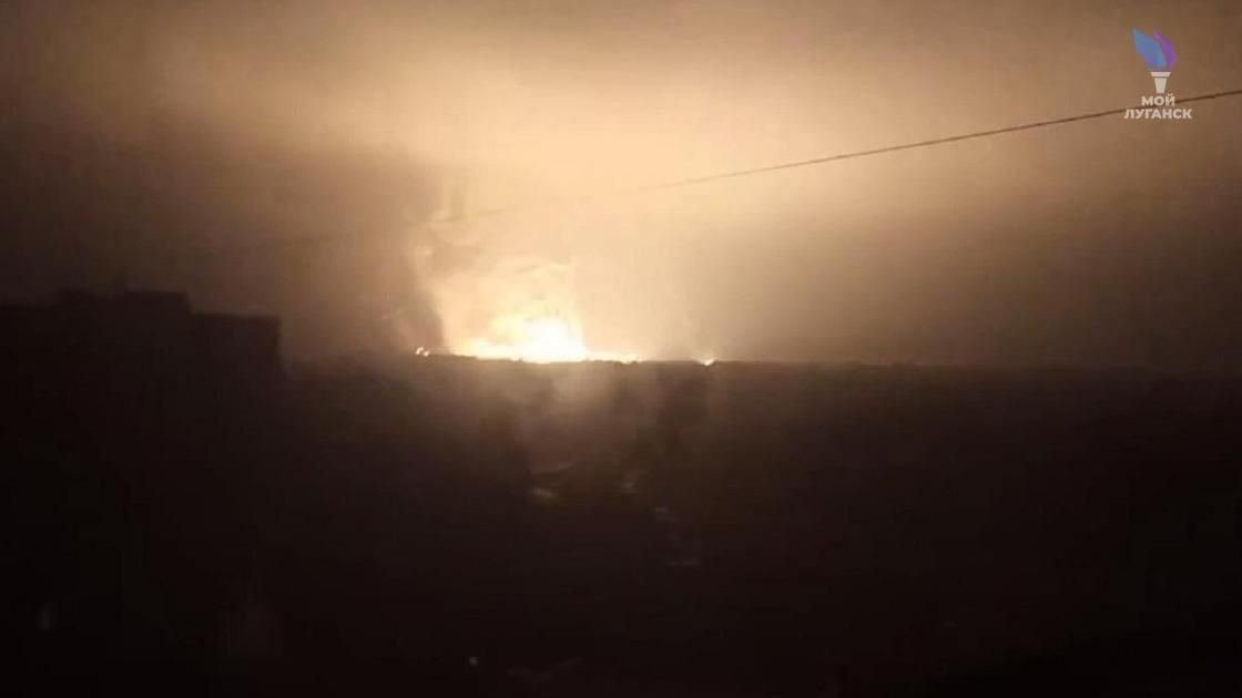 Explosion and further detonations reported in Luhansk