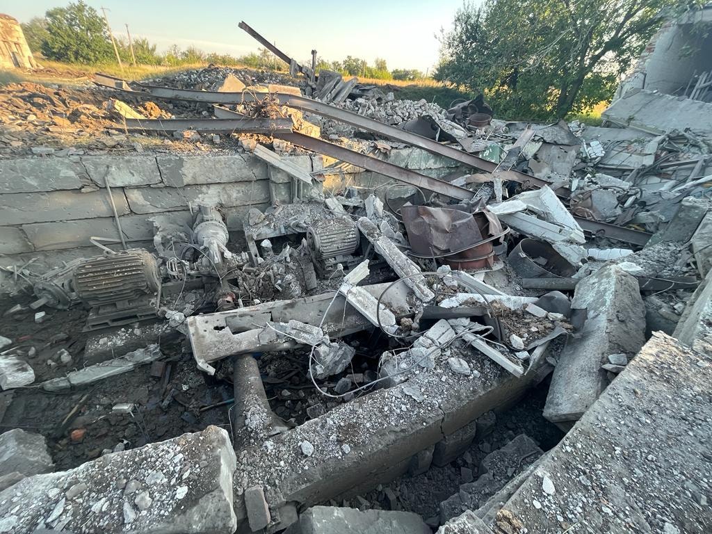 Widespread damage in Kostiantynivka as result of Russian shelling