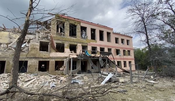 3 bodies extracted from the rubble of school, destroyed in Russian shelling on Thursday