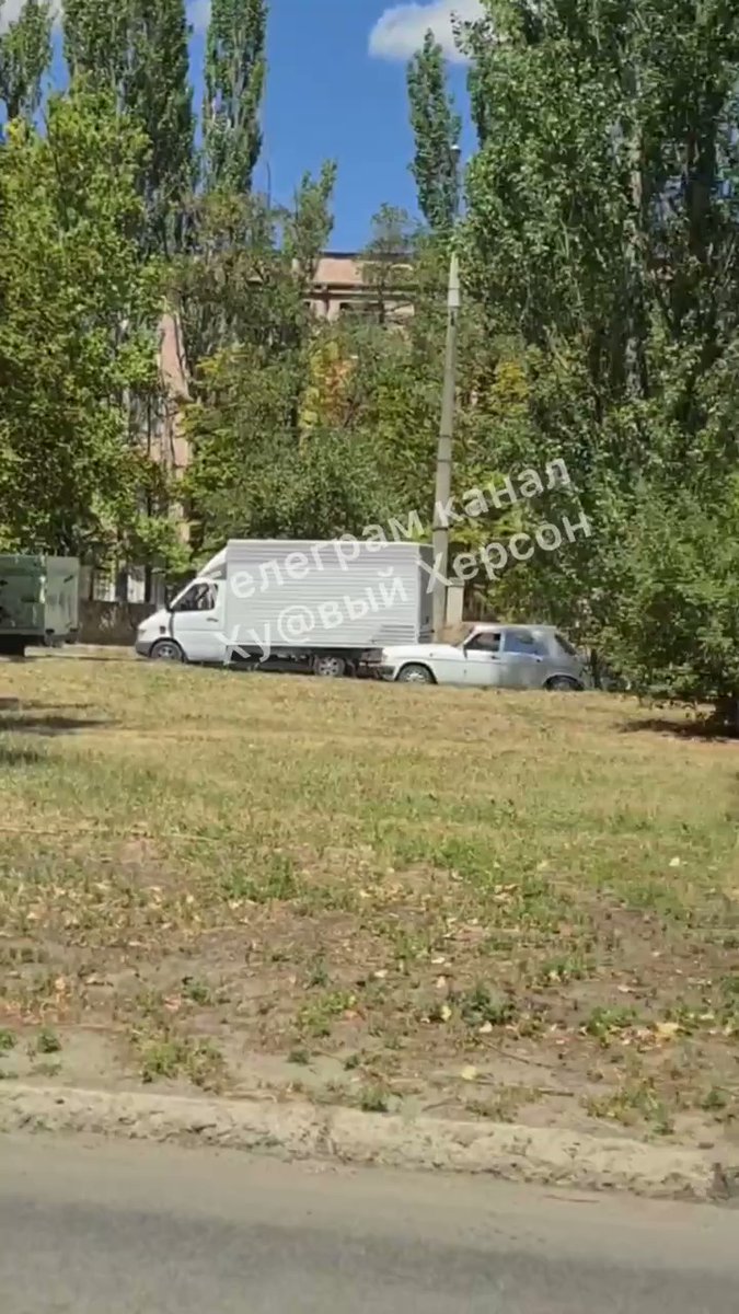 A car with a policeman-collaborator was blown up in Kherson