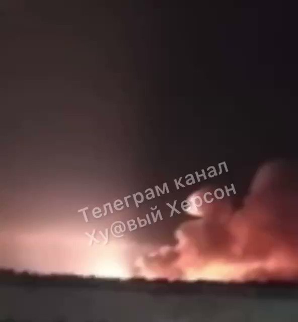 Explosions at Nova Kakhovka reported overnight