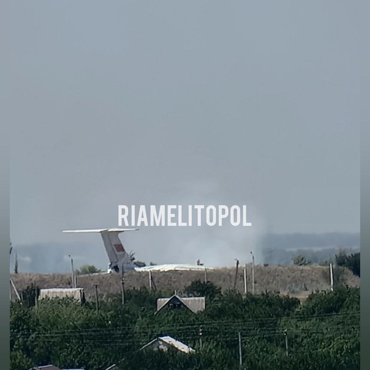 There was an explosion at the airfield in Melitopol,-local media reported. Details of the incident are not available at this time