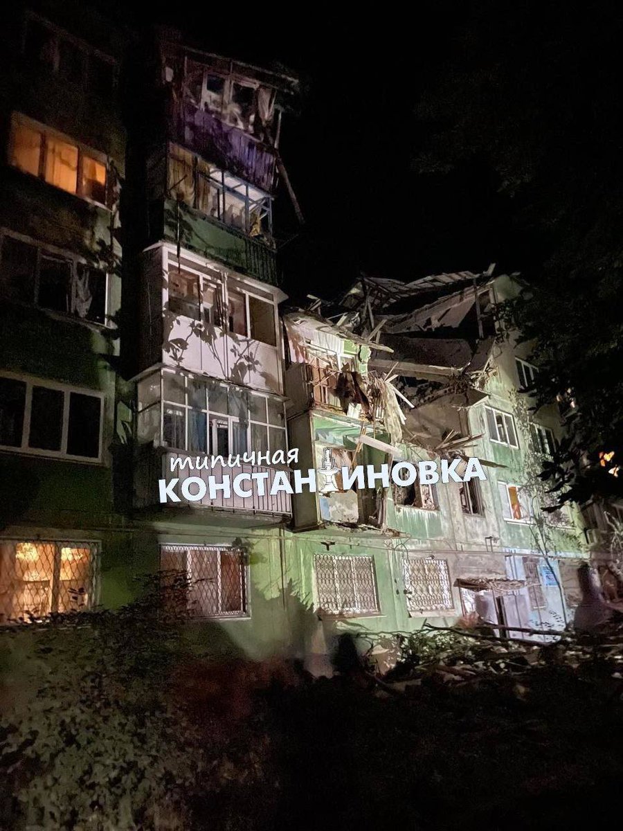 Russian army shelled Kostiantynivka