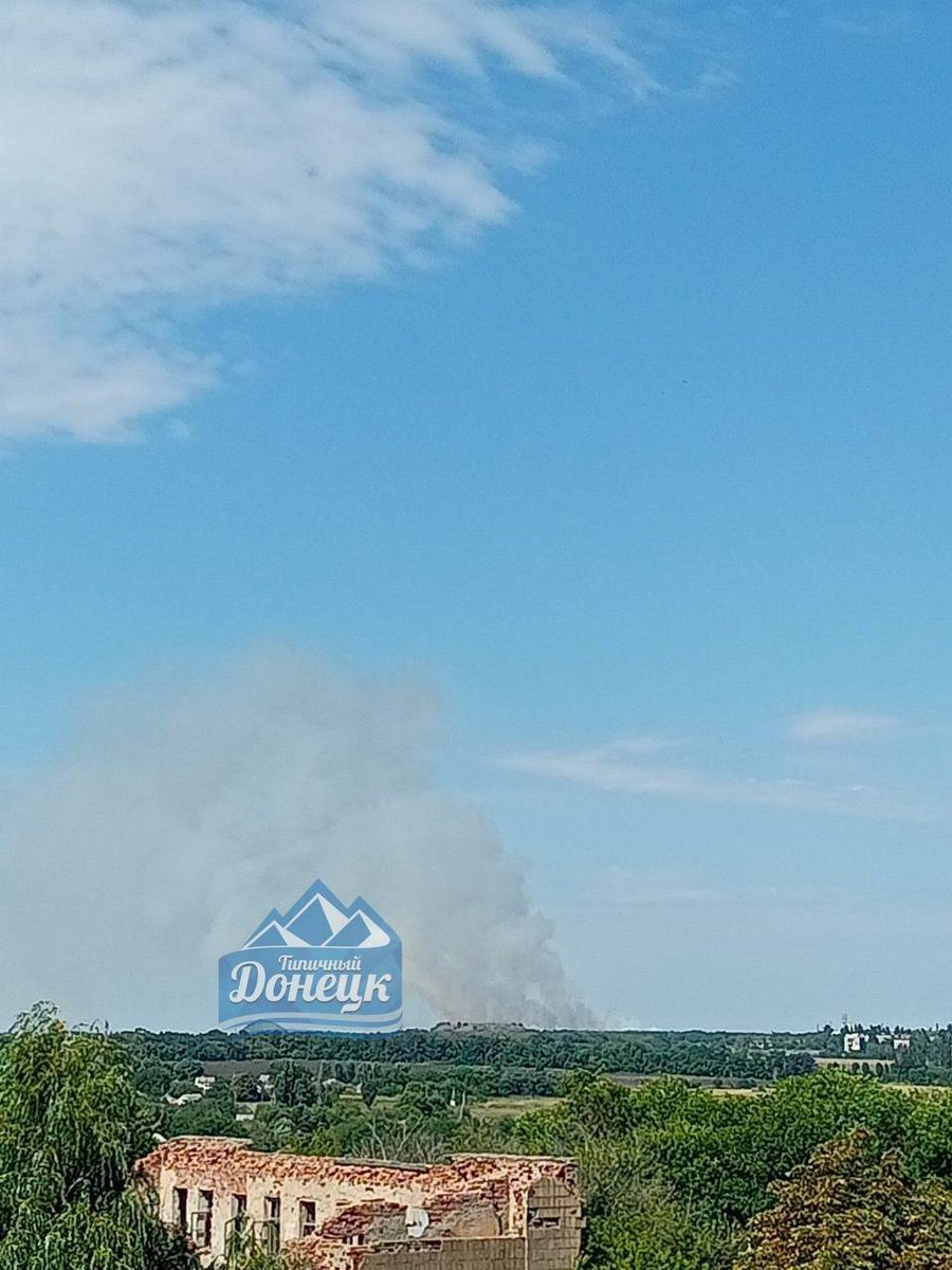 Fires reported near Snizhne