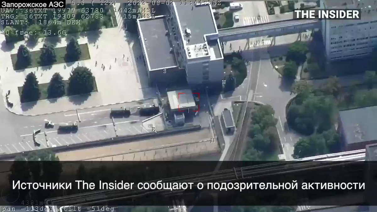 Suspicious activity of Russian troops at Zaporizhzhia Nuclear Power Plant, possibly moving explosives to power units
