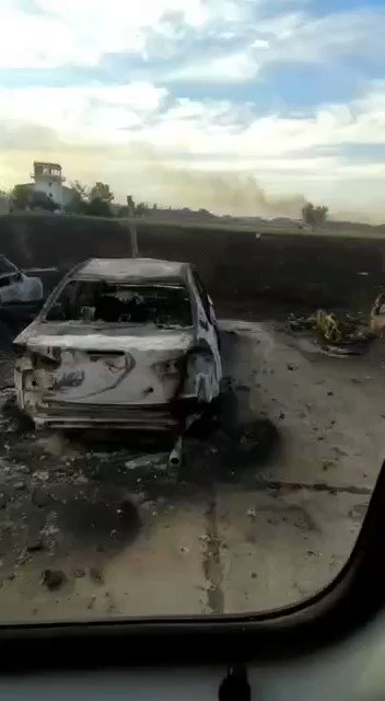 Widespread damage near Novofedorivka airbase in Crimea