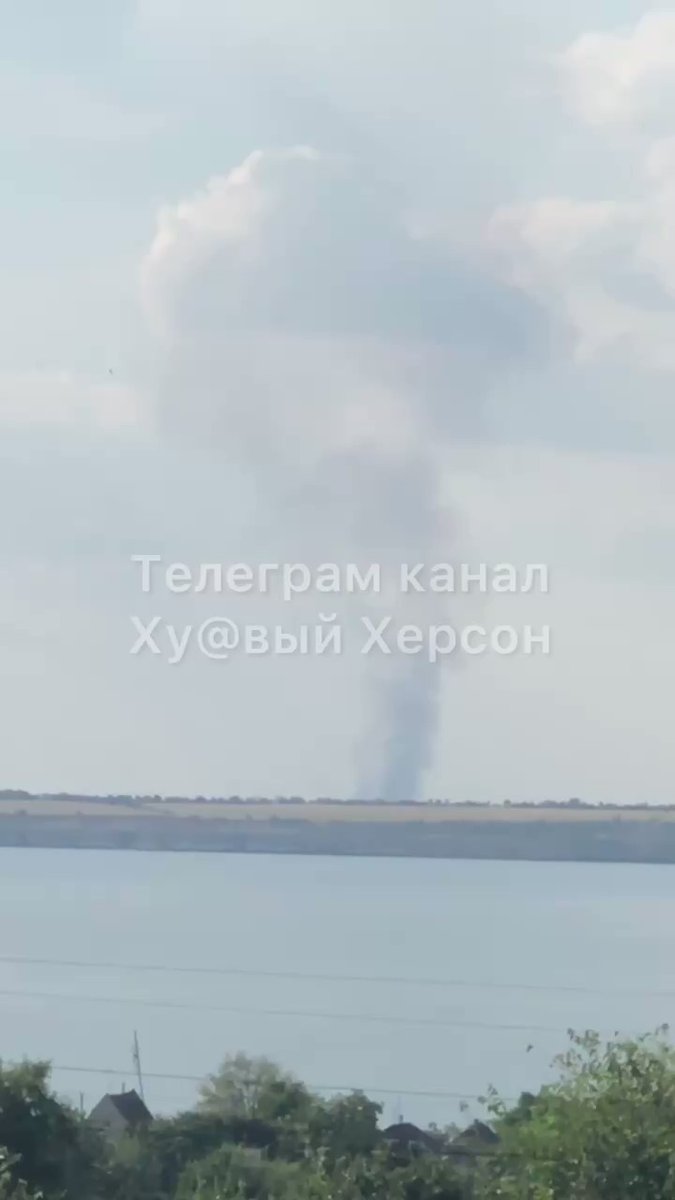 Fire near Liubymivka of Kakhovka district