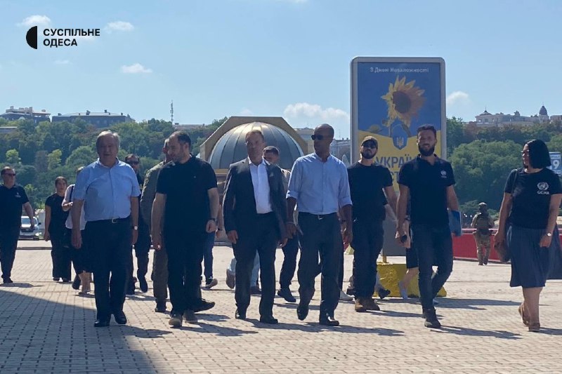 UN Secretary General Antonio Guterres arrived in Odesa on an official visit. He visited Odesa port, from where grain is exported as part of the Istanbul agreement.