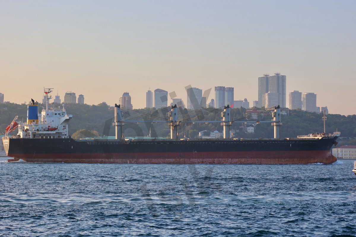 Russia has been systematically stealing grain in occupied Ukraine similar to Stalin's expropriation of farmers' property during collectivization: Astrakhan based CMC's Russia flag bulker Mikhail Nenashev transited Bosphorus en route to Sevastopol after delivering wheat to Tartus