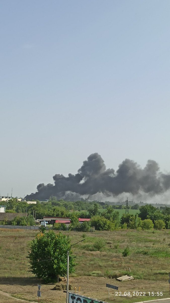 Explosions at ammunition depot in Nova Kakhovka