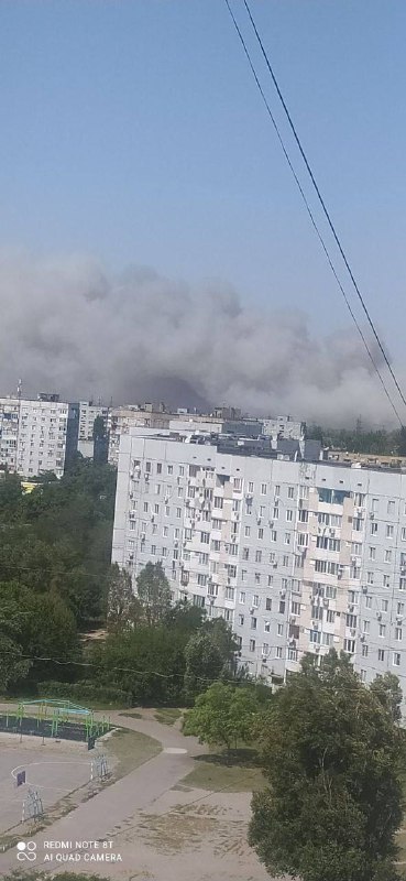 Fires near Enerhodar, no power and water supply in the city