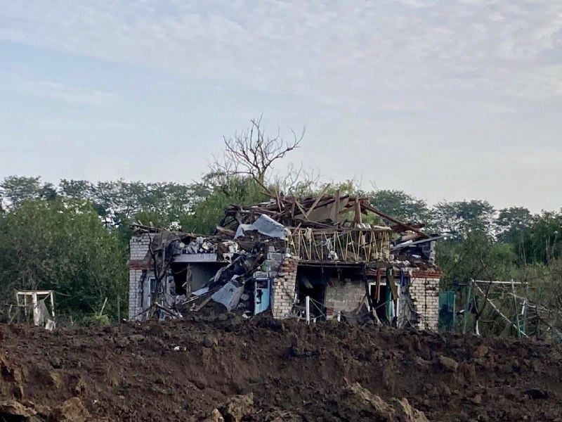 Destruction in Zaporizhzhia as result of Russian missile strikes